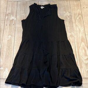 Max Studio Elegant Black Ruffle Dress